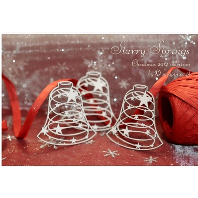 Чипборд Scrapiniec - Дзвіночки Starry Springs, 3