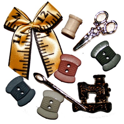 Набір декоративних ґудзиків Dress It Up - A Stitch in Time