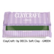Полімерна глина від Claycraft by Deco © - Green, зелений колір, 55 г