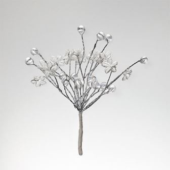 Міні-гілочки з акриловими квітами від ScrapBerryʼs Прозорі 6 шт