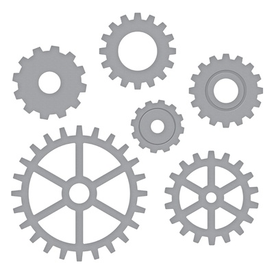 Ножи от Spellbinders - Die D-Lites Gears Etched Dies