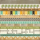 Аркуш скрап-паперу від Echo Park - Border Strips, This & That Charming, 30x30см