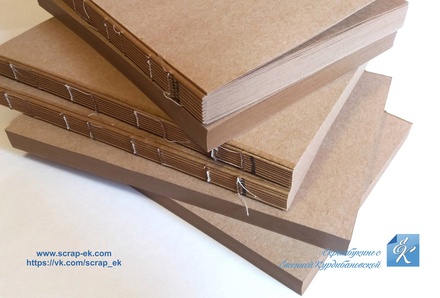 Блок для блокнота из крафт-бумаги от Евгения Курдибановская ТМ, 100 листов, А5