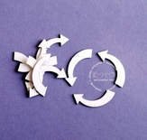 Чипборд від Wycianka - Стрілочки круглі, 10 шт.