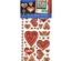 Набір наліпок - висічок HOTP - Mix 'ems Hearts, Tri Color 3 аркуші, розмір 10x23 см, 105шт.
