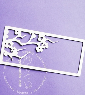 Чипборд від Wycinanka - рамки з колекції Вишневий цвіт, номер 1