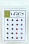 Набор брадс от American Crafts - Mini Jewel Brads Earth Tones