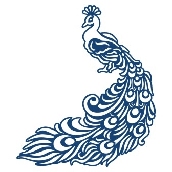 Ніж для вирубки від TatteRed Lace - Peacock - Павич