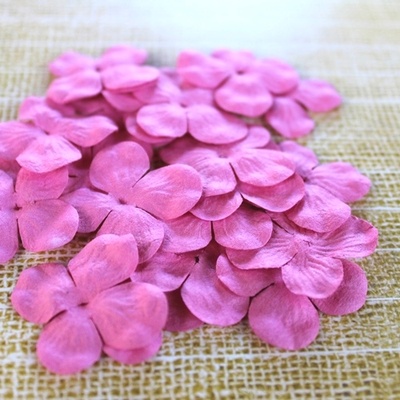 Гортензія, колір: рожевий, 2,5см, 20 шт.