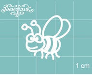 Чипборд від Вензелик - Бджола 03, розмір: 26x24 мм