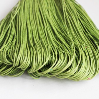 Вощеный шнур, 1,2мм, цвет светло-зеленый,  5 метров
