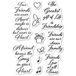 Штампи від Memory Box - Love and Friendship Clear Stamp Set