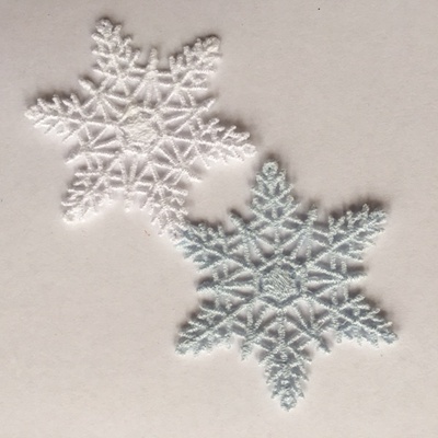 Декор ажурний - Сніжинки від Allmacrfat, колір білий, 2 шт.