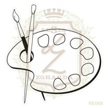 Акриловый штамп Lesia Zgharda RE068 Палитра, 5,6*5,9 см.