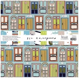 Набор бумаги для скрапбукинга от Polkadot  - На чемоданах, 30,5х30,5 см, плотность 190 гр\м2, 15 шт