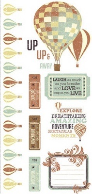 Натирки от Kaisercraft - Up, Up & Away Colour Rub on, 10 x 20 см