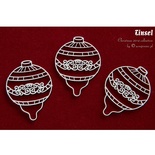Чипборд Scrapiniec - кульки Tinsel 02, 3 штуки