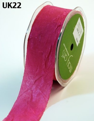 Шаббі - Стрічка SILKY/CRUSH, колір Fuchsia, ширина 38 мм, довжина 90 см