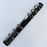 Кольцевой механизм А6 на 6 колец диаметром 20 мм, длина механизма - 175 мм, цвет черный, крепежи в наборе