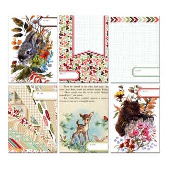 Карточки для журналинга от Pretty Little Studio  -  Wild Flowers Journaling Cards