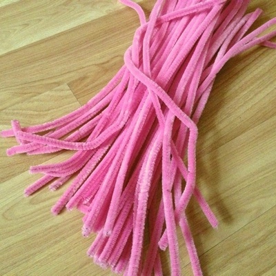 Синільний дріт, колір рожевий, 30 см, 1 штука