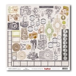 Бумага односторонняя для скрапбукинга от ScrapBerry's - Фотоархив - Кадр англ., 30,5х30,5 см