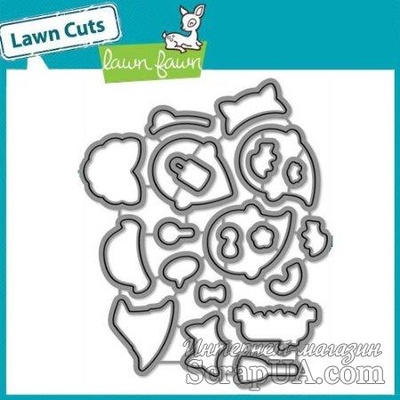 Штампи і ножі від Lawn Fawn - Booyah, 40 шт. + 21 шт.