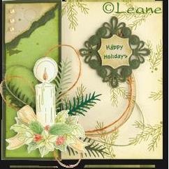 Акриловий штамп LeCreaDesign - Clear stamp Christmas arrangement 2. with candle