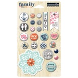 Брадсы Teresa Collins Designs - Family Stories - Decorative Brads