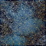 Аркуш одностороннього паперу з фольгуванням Golden Poinsettia Night garden, ТМ Fabrika Decoru