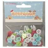 Набір ґудзиків пластикових від Helz Cuppleditch - Santa’s Workshop