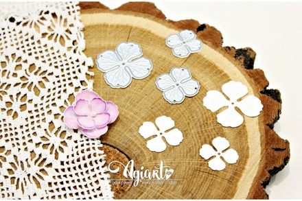 Ножи для вырубки от AgiArt - "Очаровательная гортензия"