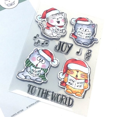 Набор штампов Gerda Steiner - Carol Kitten 4x6 Clear Stamp Set