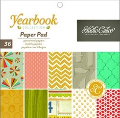 Набір паперу Studio Calico - Yearbook, 15x15см, 36 аркушів