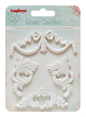 Гипсовые украшения от ScrapBerry's - Розовый сад