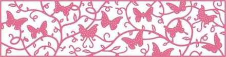 Ніж для вирубки від Cheery Lynn Designs - Butterflies Flying Among the Vines Mesh Border