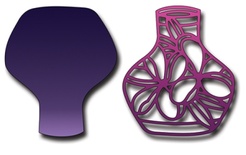 Ніж від Elizabeth Craft Designs - New Asian Vase, 2 елементи