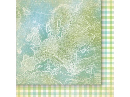 Лист двусторонней скрапбумаги от Galeria Papieru - изучение жизни 03, 30,5х30,5 см