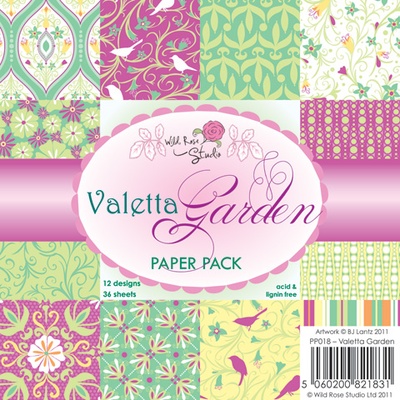 Набір односторонніх аркушів Wild Rose Studio - Сад Валетти - 15х15см