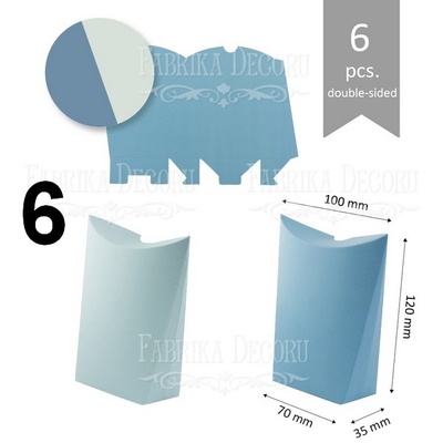 Набір паперових заготовок 007, ТМ Fabrika Dekoru, 6 штук, вибір кольору