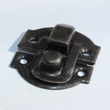 Замочек металлический, цвет черный антик, 27х29мм, 2 детали