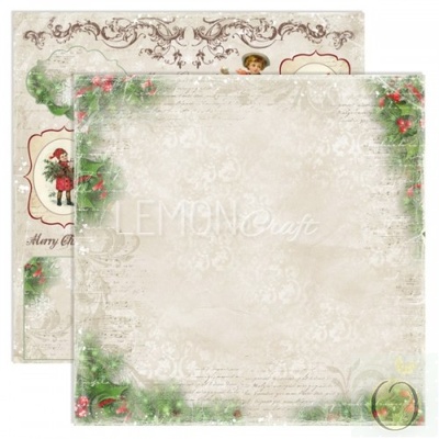 Набор скрапбумаги LemonCraft - Christmas Greetings, 30х30 см, с бонусом