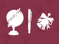 Чипборд від Вензелик - Набір першокласника, розмір: 52x85 мм