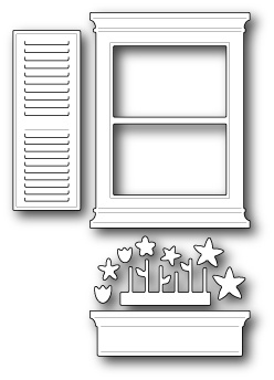 Ніж для вирубки від Poppystamps - Small Madison Window Set