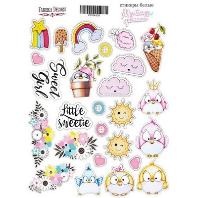 Набор наклеек My tiny sparrow girl, ТМ Фабрика Декора