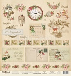 Аркуш односторонній, Mona Design - Лист поштових листівок, 30,5x30,5см