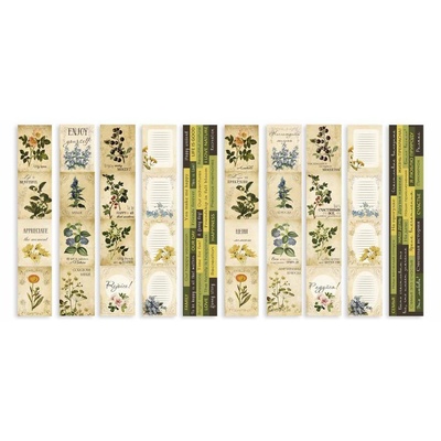 Набір смужок з картинками для декорування Botany summer, ТМ Фабрика Декору