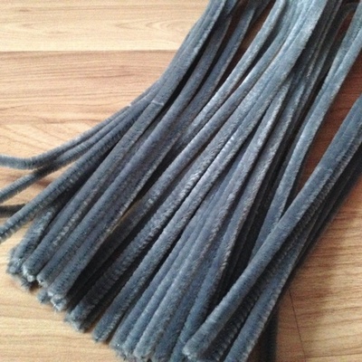 Синельная проволока, цвет серый, 30 см, 1 штука