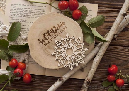 Чипборд від WOODchic - Cерветка №5, 7x7 см