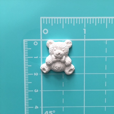 Гипсовое украшение от Е.В.A - Мишка, 2х2см, 1шт.